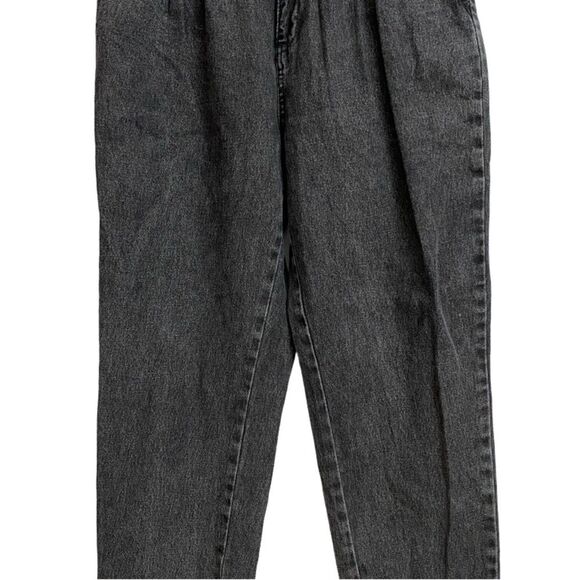 Who What Wear Women's High Waisted Pleated Jeans Size 4 Black Acid Washed Grunge - Picture 6 of 15